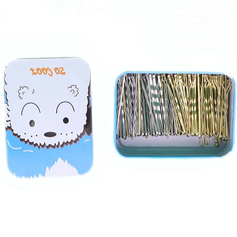 Cross-Border Boxed Gold Clip Hair Card Korean Version Drop Oil Hair Care High-Grade Hair Accessories Headdress Steel Wire Clip undefined