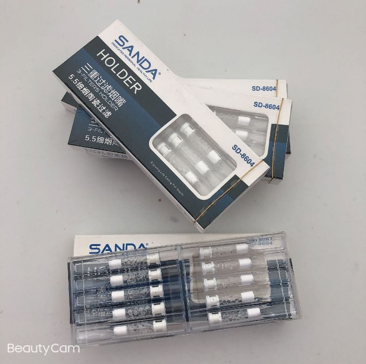 三达细烟负离子陶瓷一次性烟嘴健康纳米香菸嘴清肺三重过滤净烟器详情图3