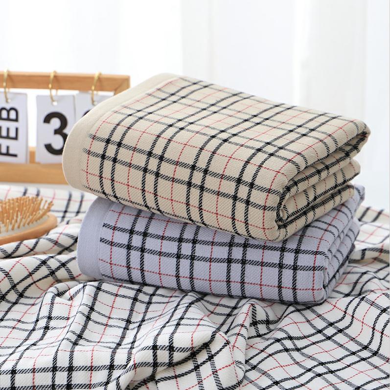 "Love Yourself, Love Your Family, Factory Direct Sale 8538 Scottish Bath towel, pure cotton gauze Premium bath towel. details Picture