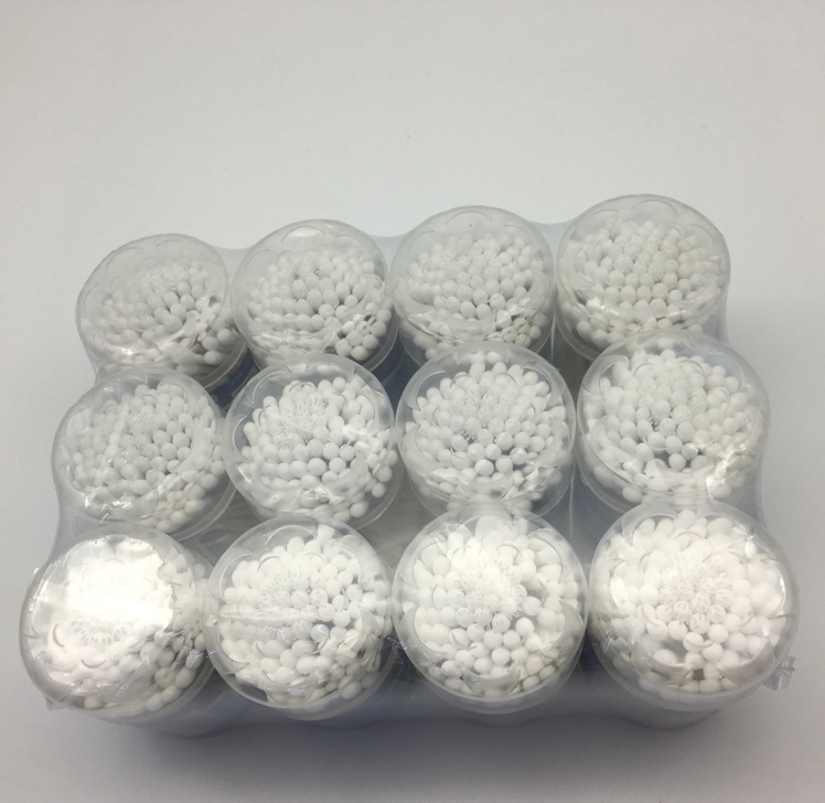 100 flower covered bamboo sticks high-grade cosmetic tampons details Picture