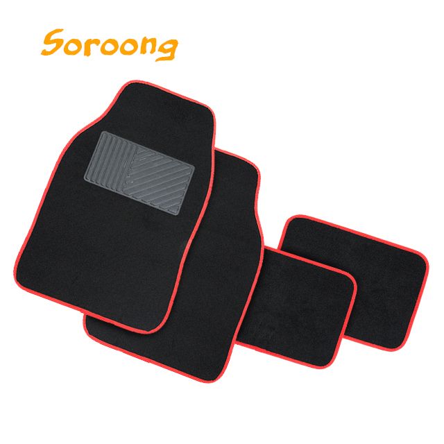 Carpet-style all-season universal eco-friendly pile carpet, anti-slip PVC floor mat, universal details Picture