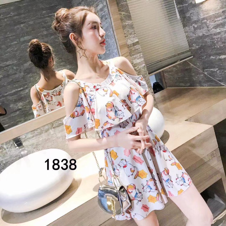 Pollis Swimsuit women 1838 one-piece swimsuit kitten cartoon