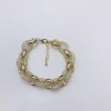 The latest gold wire mesh bracelet from major European and American brands is plated with 18K real gold, real rose gold and real white gold details Picture