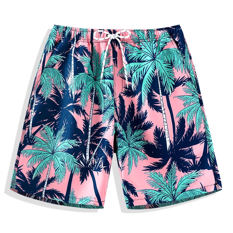 Tropical forest men's beach pants