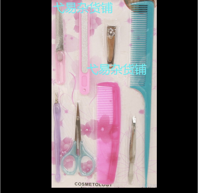 1116 Hairbrush and nail art set