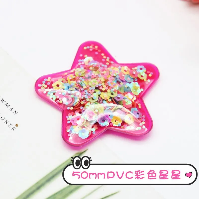 PVC five-pointed star color base quicksand accessories detail image 2