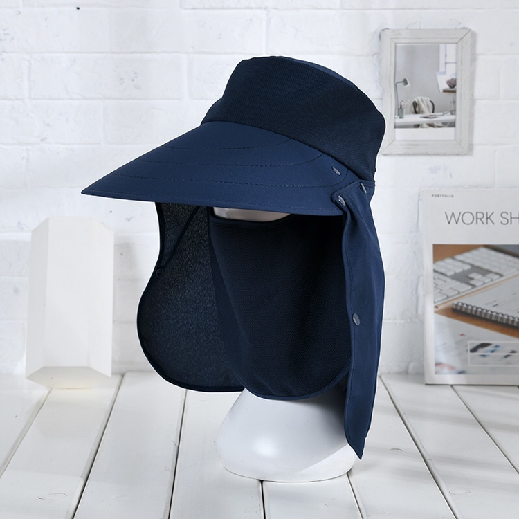 Sunblock female sunshade face protector neck mask can be folded in one