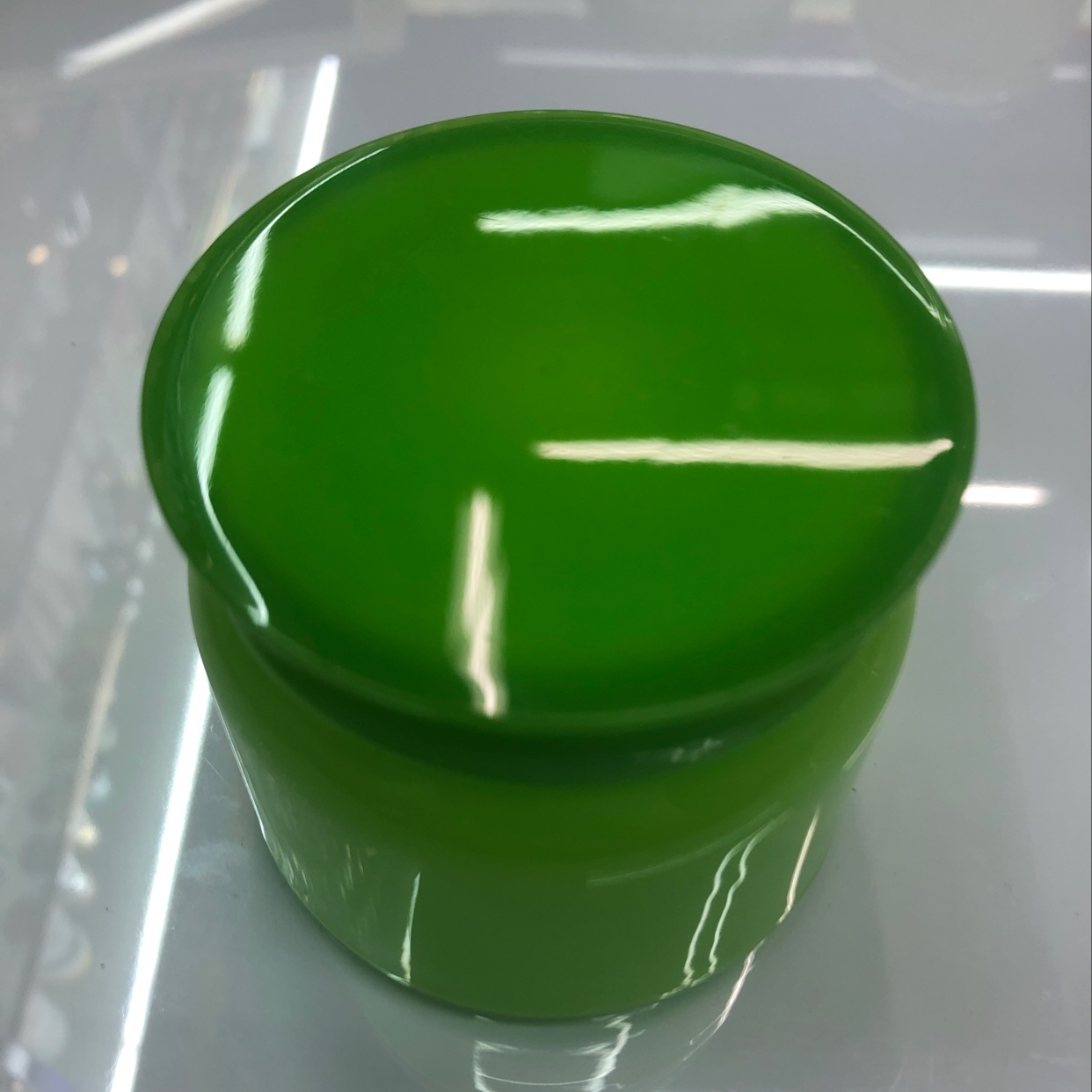 Nice green cream bottle