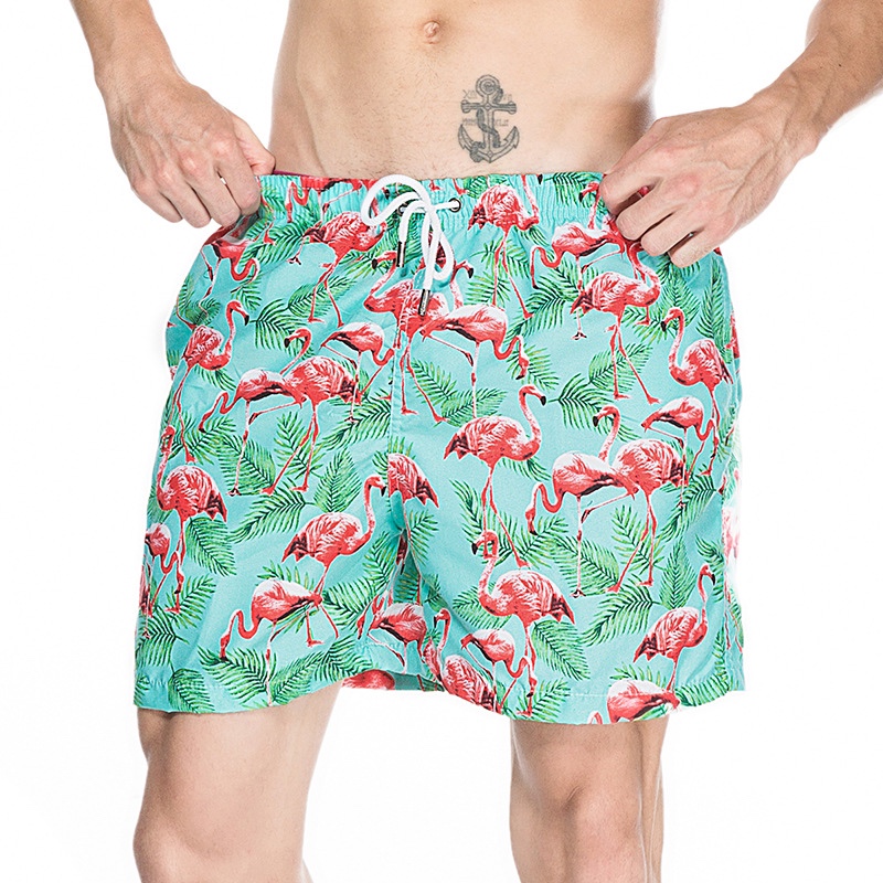 Flamingo men's beach pants