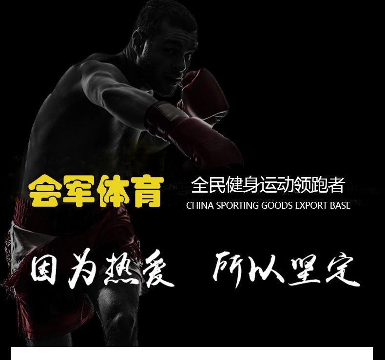 HJ-G129会军义体健高档成人仿皮手套拳击手套详情1