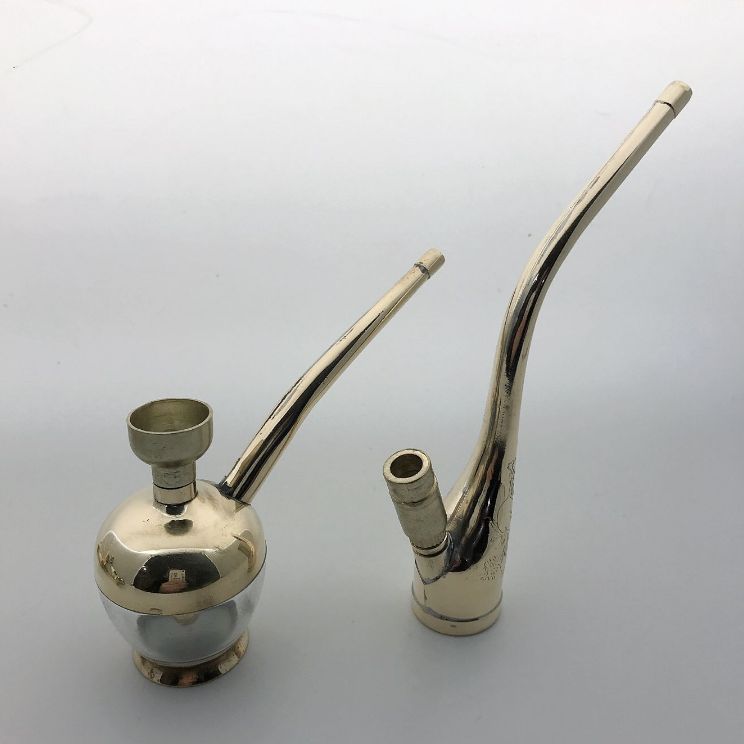 水烟壶全套水烟筒水烟斗纯铜加厚白铜复古老式水烟袋烟丝多重过滤详情图3