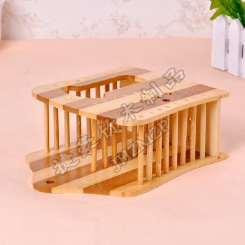 Factory wholesale of double-row zebra bamboo 筷笼 carbonization process 筷笼 bamboo products details Picture