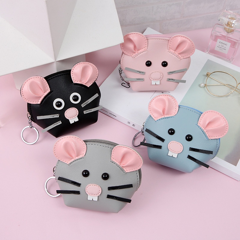 韩版热销创意老鼠钱包 学生卡通pu收纳包 迷你卡包零钱包礼品批发