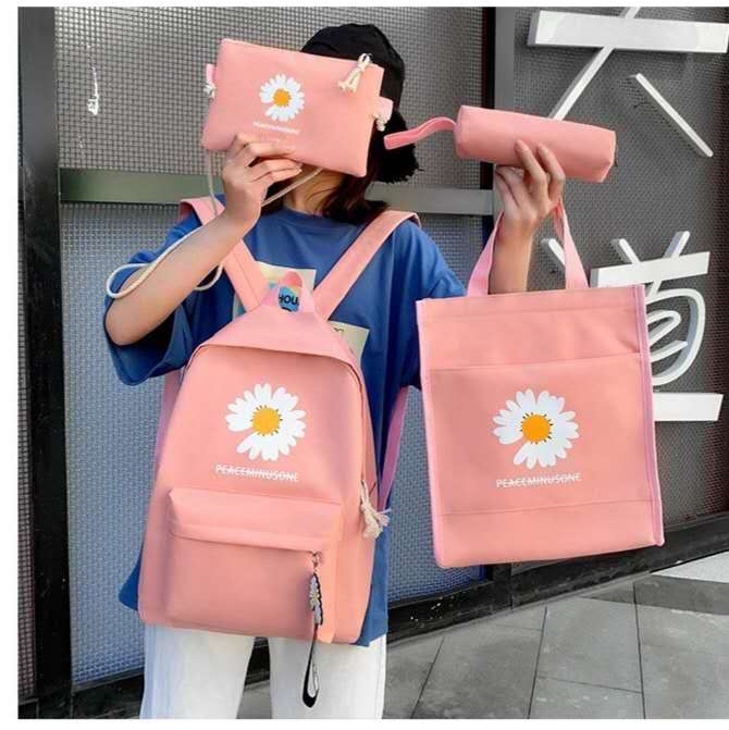 The popular "Little Daisy" four-piece student backpack Item Picture