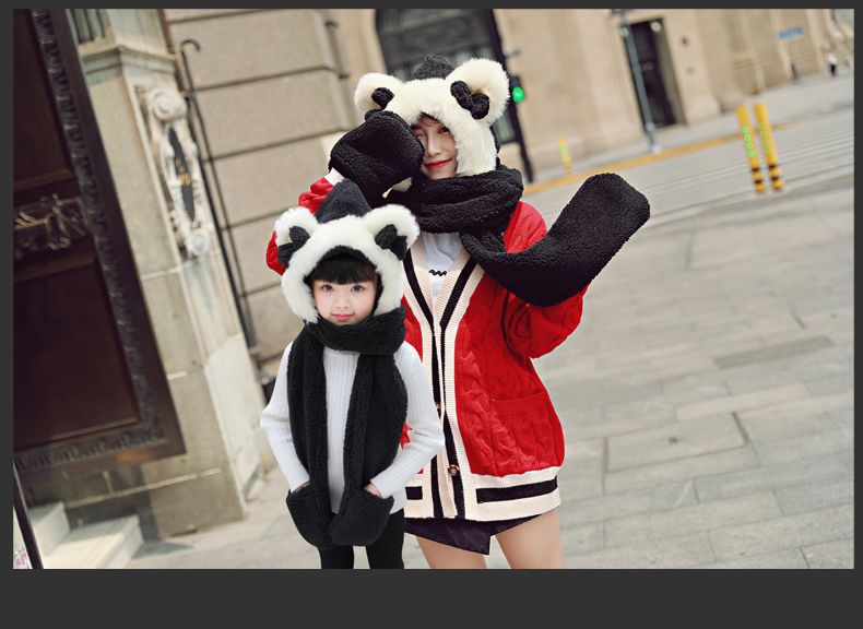 Winter Wool And Thickened Ears, Hat And Scarf, Lamb Wool And Warm Neck Thickened undefined