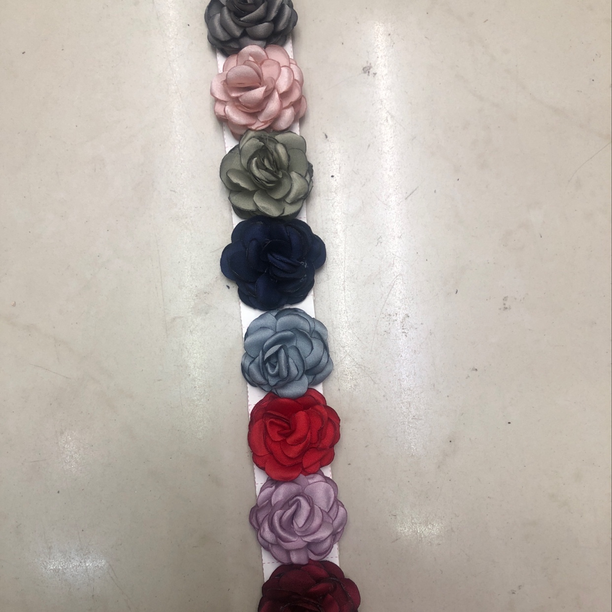 头饰韩版小号烧边花朵细节图