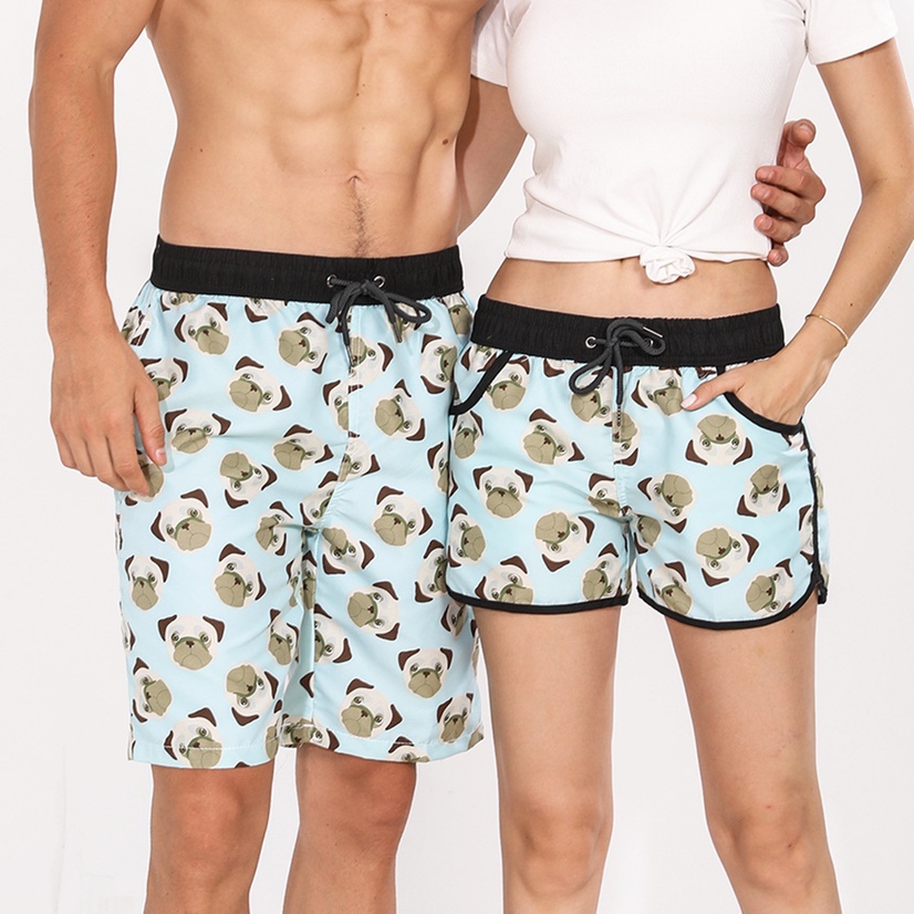 Happy Dog couple beach pants