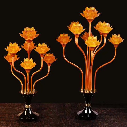 Seven products of glass lotus lamp thumbnail