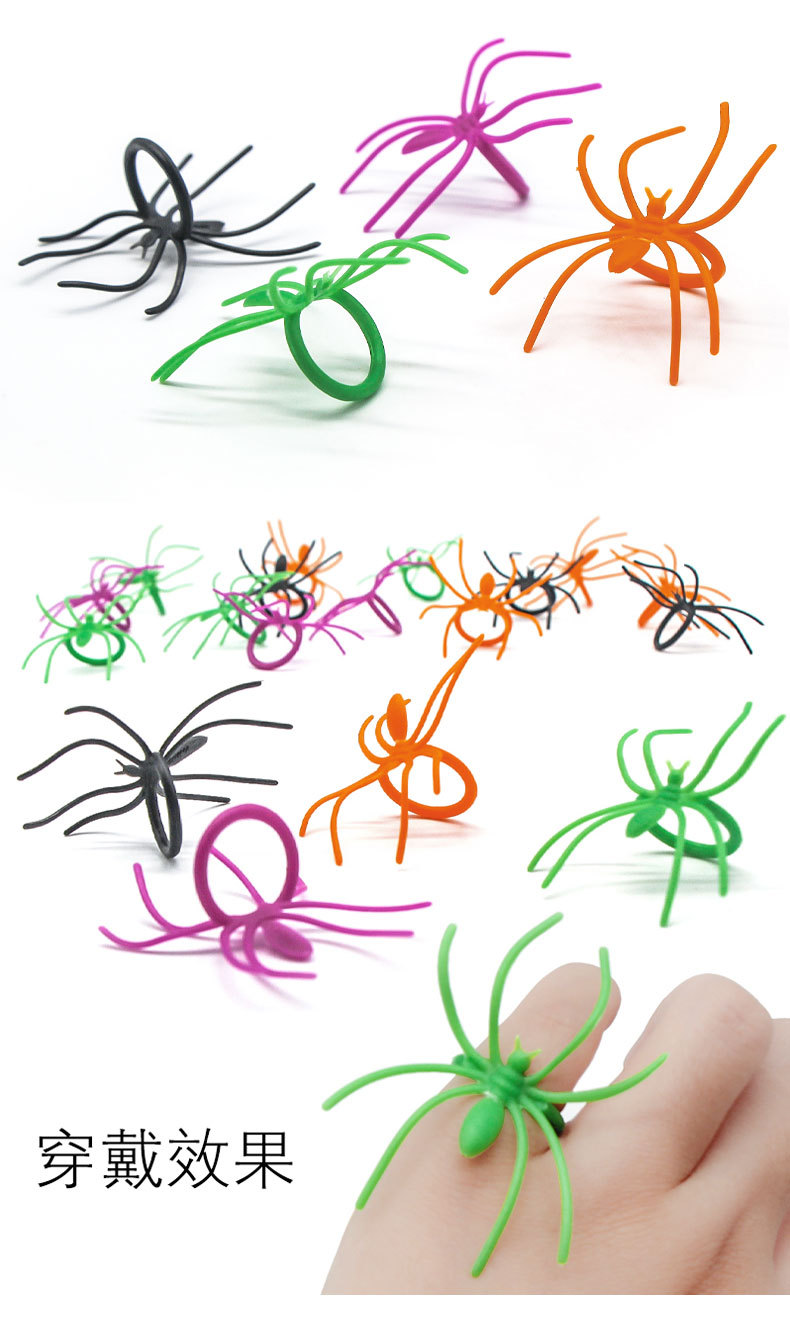 仿真蜘蛛戒指/自主生产/玩具细节图