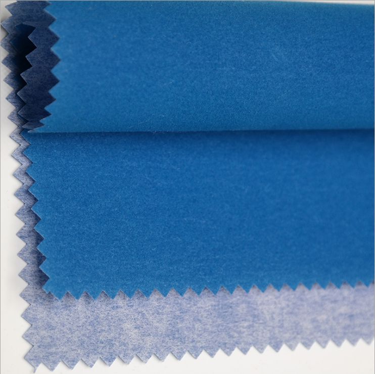 新品礼品盒蓝色绒布 首饰包装盒箱包布料植绒布材料
