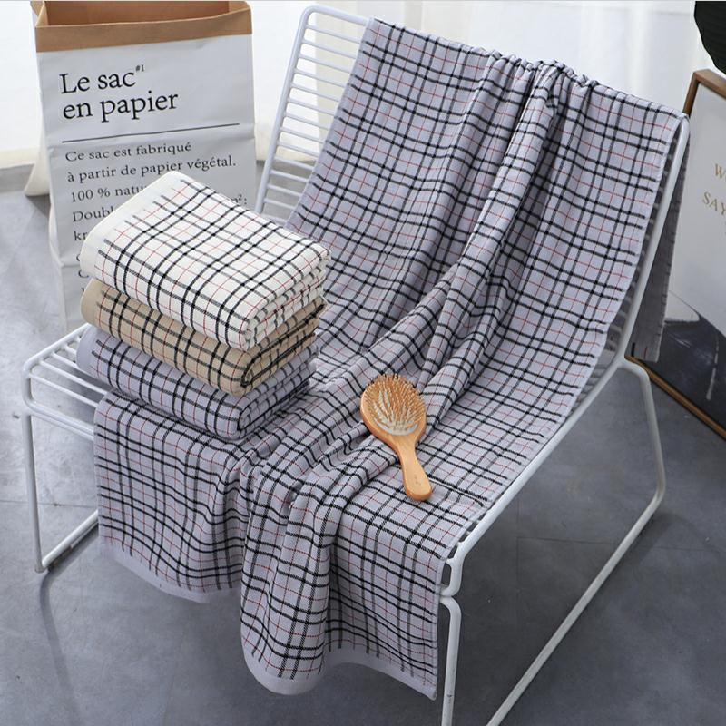 "Love Yourself, Love Your Family, Factory Direct Sale 8538 Scottish Bath towel, pure cotton gauze Premium bath towel. Application Scenario