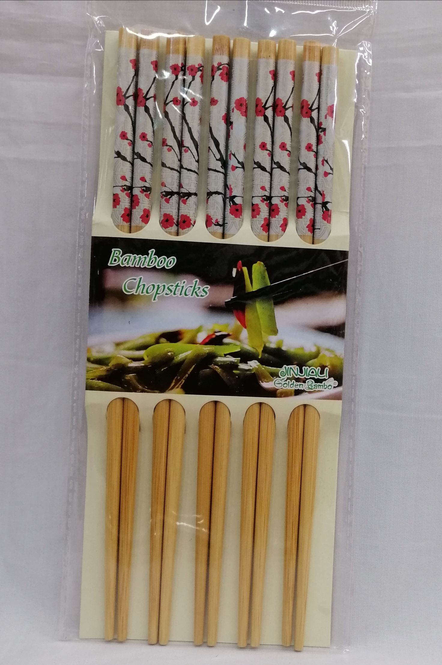 Bamboo chopsticks Natural bamboo suits domestic Chinese non-slip environmental protection Japanese cherry blossoms