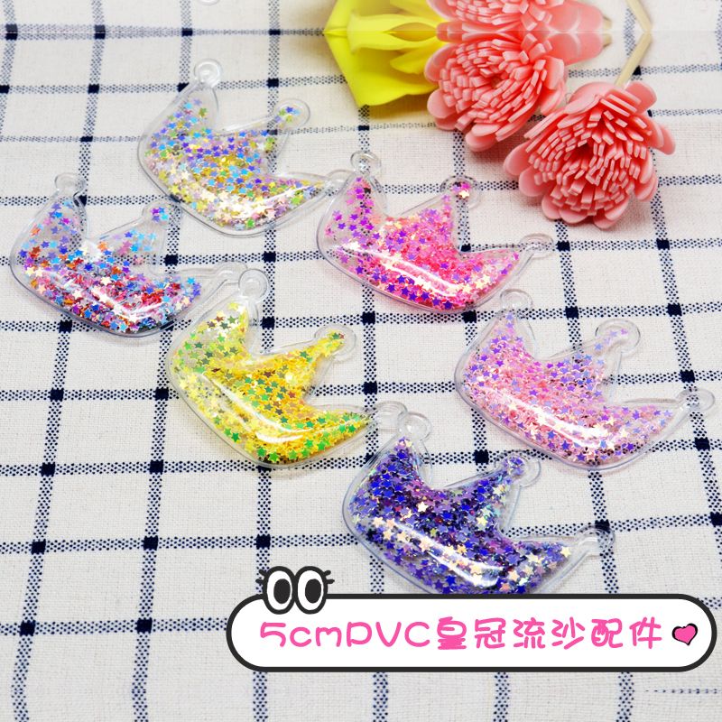 PVC quicksand crown accessories