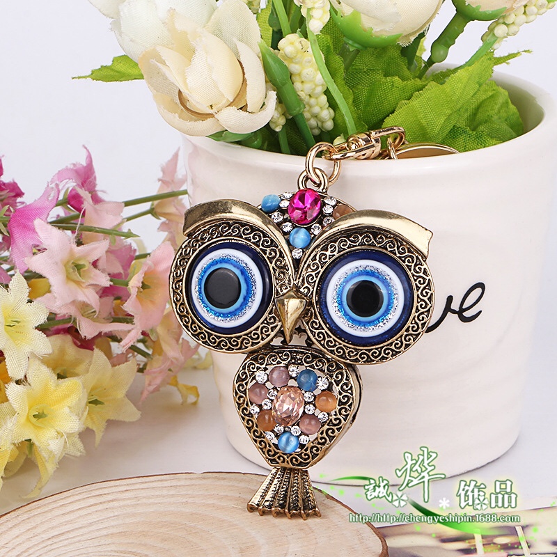 Korean version zinc alloy keychain details Picture