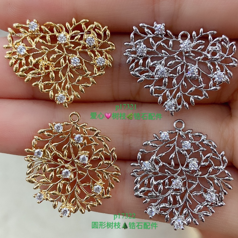 Factory direct sales, real gold electroplated zircon pendants