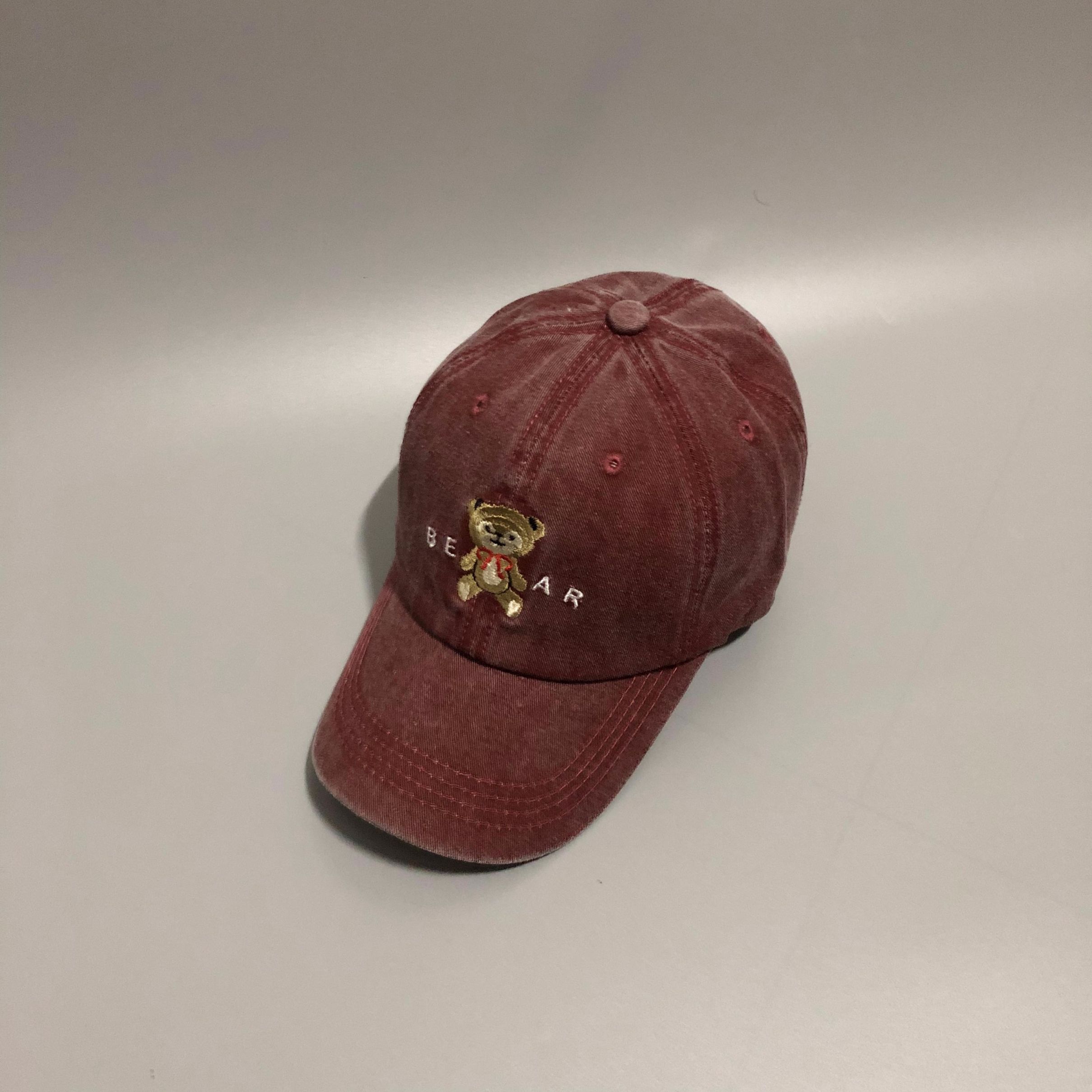 水系小熊酒红色