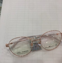 超轻多边形近视眼镜女文艺眼镜框架网上可配有度数成品玫瑰金