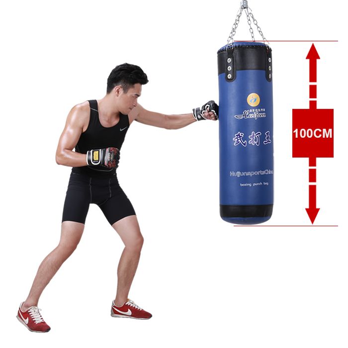 Hj-g2014 Hujun Body Health Imitation leather solid heart sandbag (100*33cm) Specification drawing