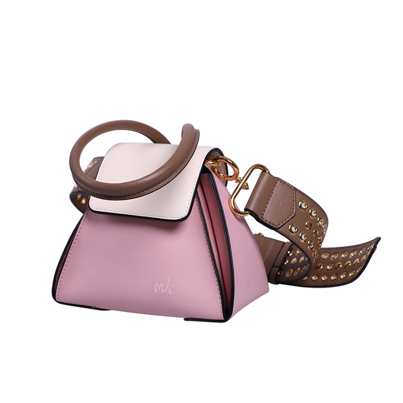 MK women 's top layer cowhide 珑玲 bag undefined