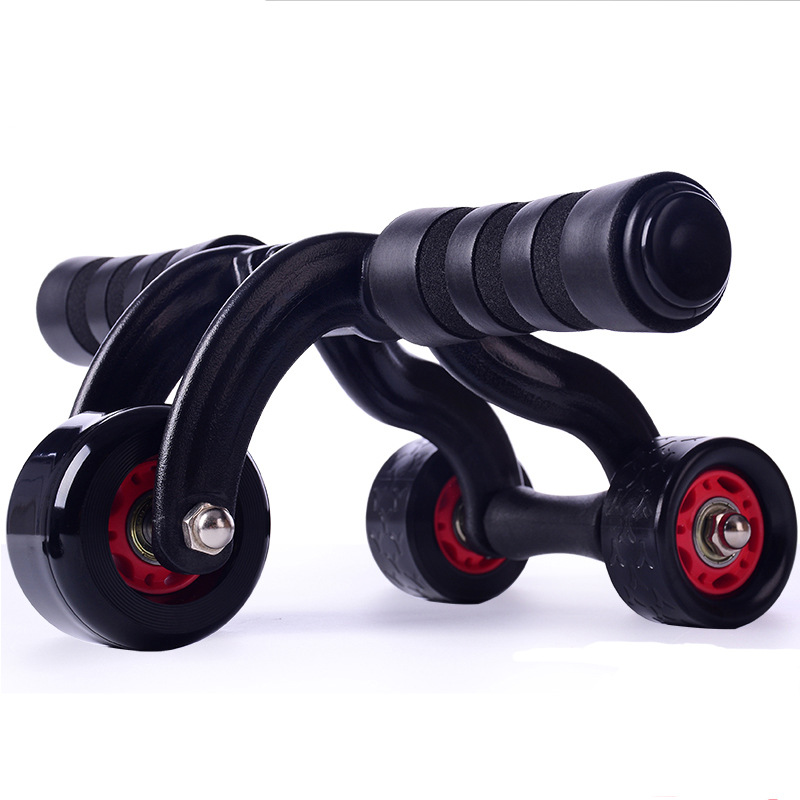 New three - wheel abdominal fitness equipment quiet abdominal muscle wheel adductor abdominal abdominal wheel men and women four - wheel abdominal abdominal wheel thumbnail