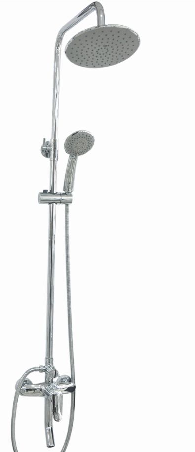 TC-1427 Small Shark Straight Mouth All-copper telescopic Pole Shower Set