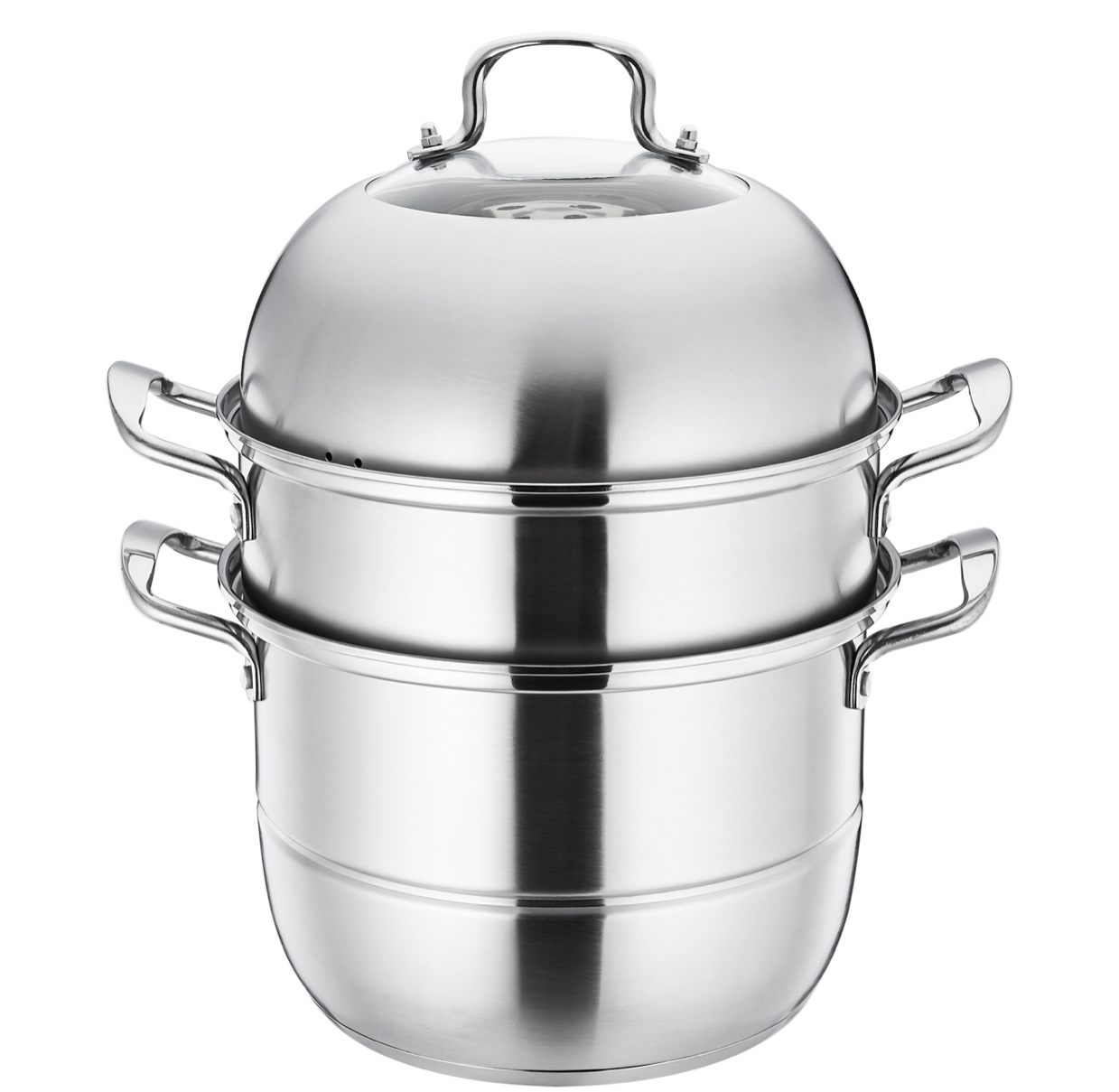 Stainless steel 201 three-layer steamer thumbnail