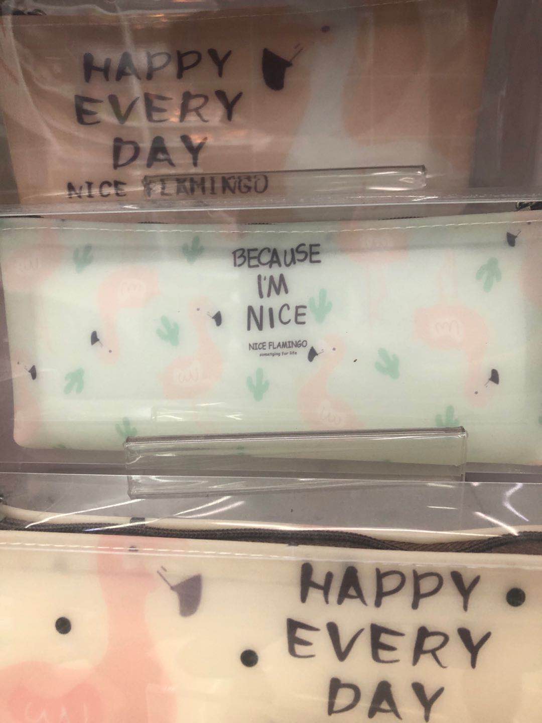 时尚小清新卡通笔袋简约网红铅笔盒火烈鸟笔袋详情图1