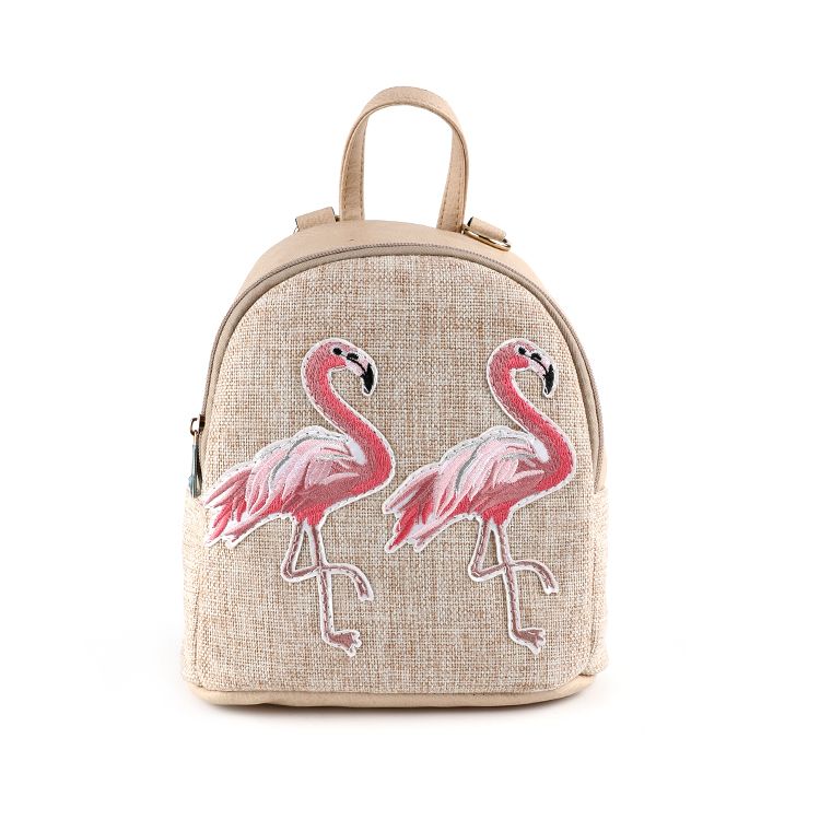 沙滩棉麻包新款欧美风绣花火烈鸟创意女包双用包单肩斜挎包