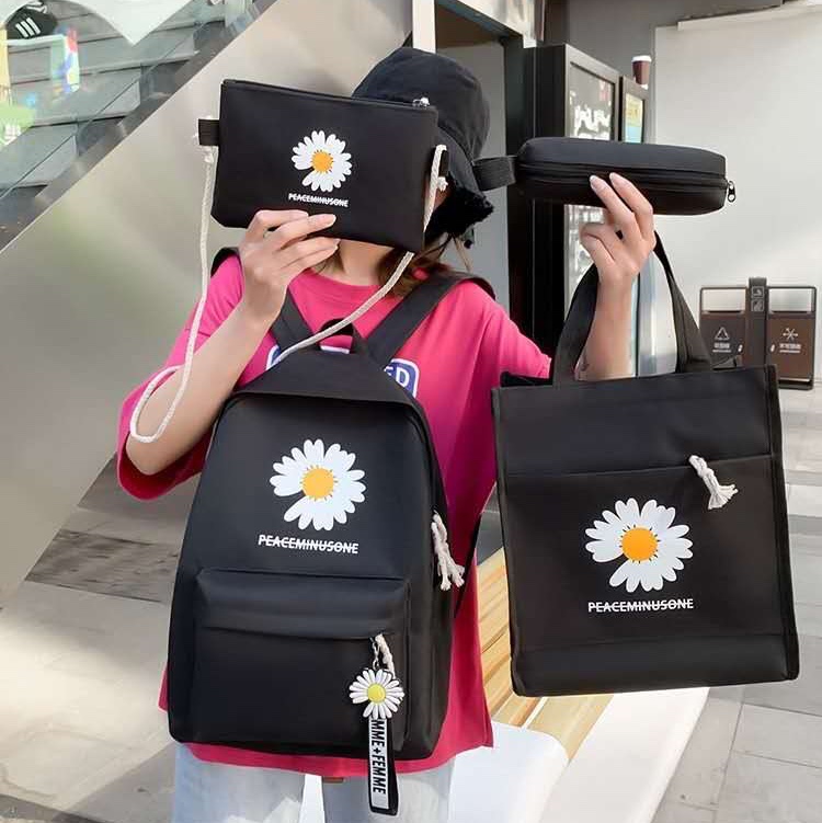The popular "Little Daisy" four-piece student backpack Application Scenario