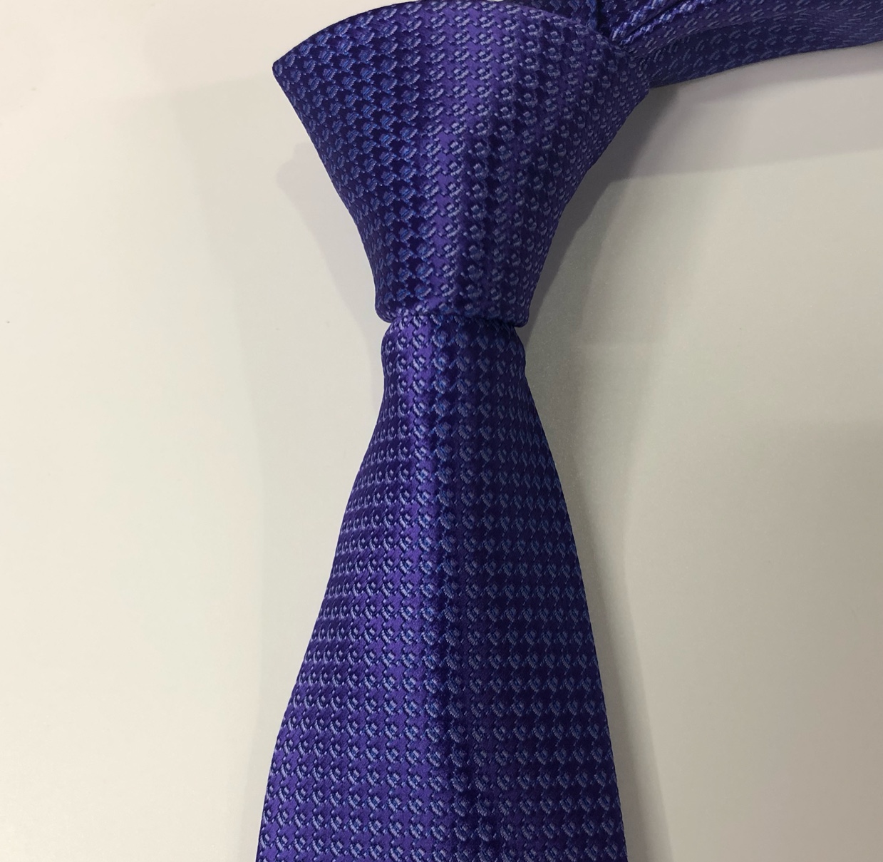 Wholesale of the latest purple fashionable men's ties, woven jacquard polyester ties factory Specification image