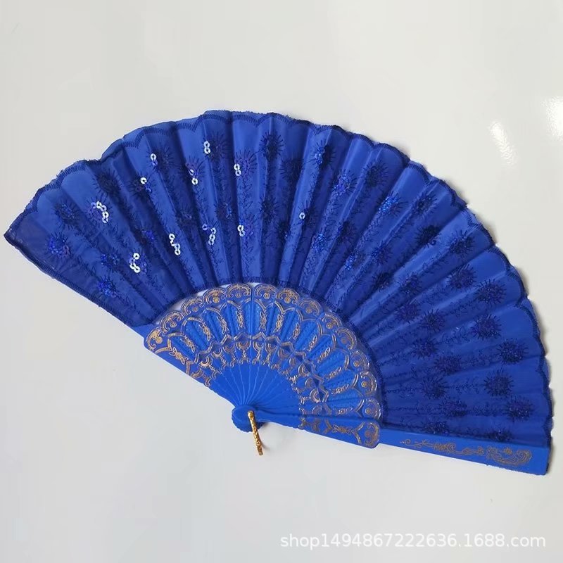 彩杆亮片扇详情图8