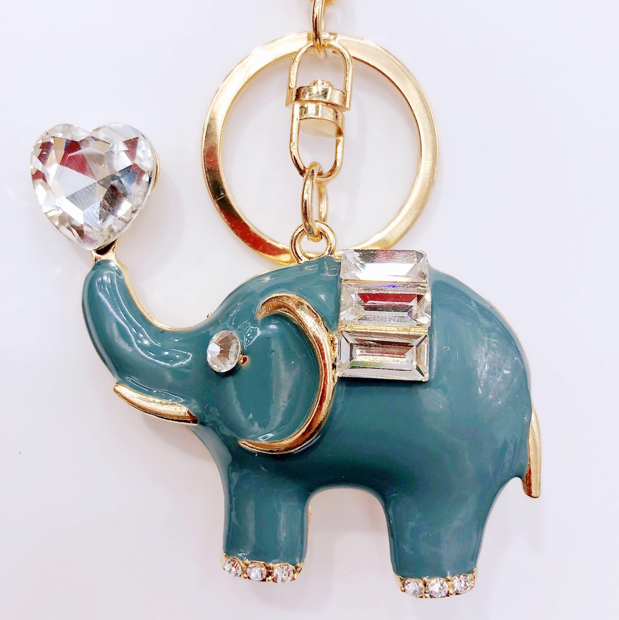 New Korean-style elephant keychain details Picture