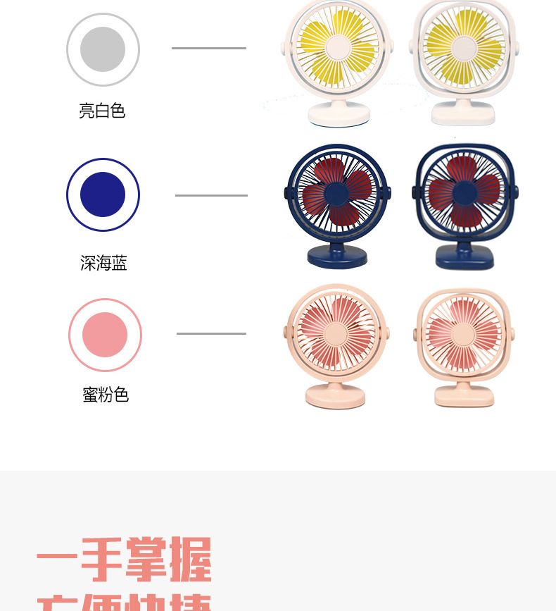 usb风扇迷你静音办公室台式电脑学生宿舍桌面便携式小电风扇批发详情图4