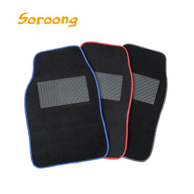 Carpet-style all-season universal eco-friendly pile carpet, anti-slip PVC floor mat, universal