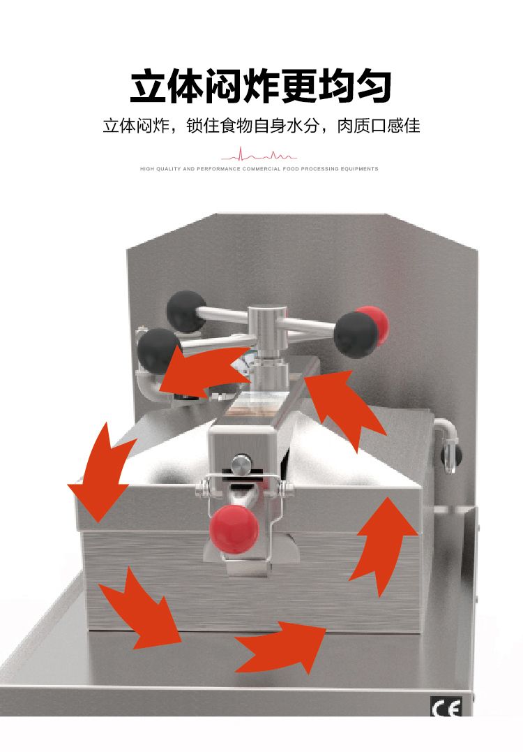 Electric mechanical version high-pressure fried chicken cooker, pressure fried chicken cooker, American pressure cooker, deep fryer pic 4