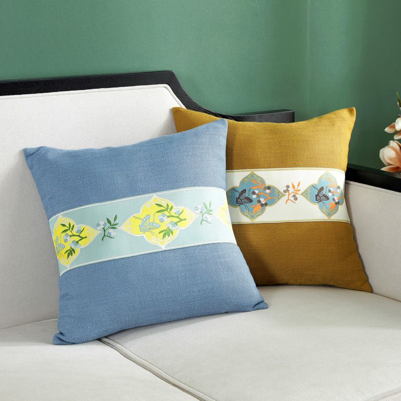 Modern Chinese-style sofa cushions, bay window headboard cushions, throw pillows, waist cushions, and national trend Specification image