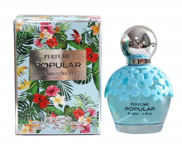 Fresh lady's perfume is a long lasting light scent of chamomile blue