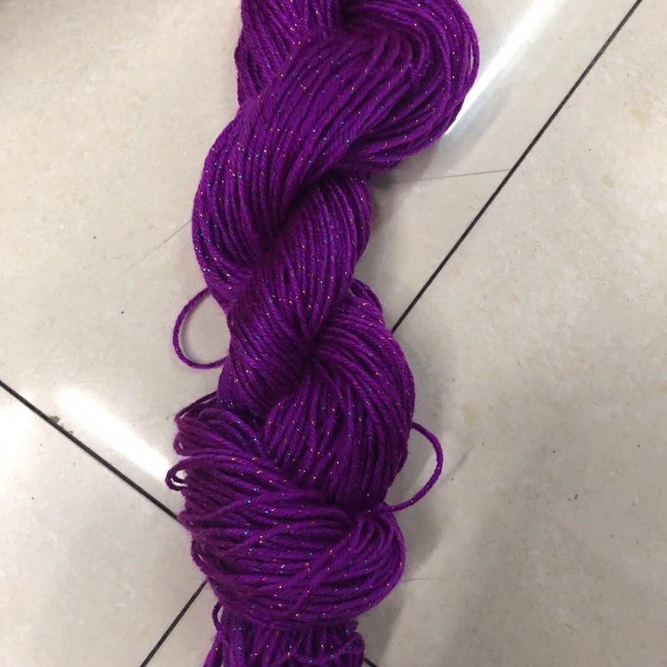 Purple gold thread