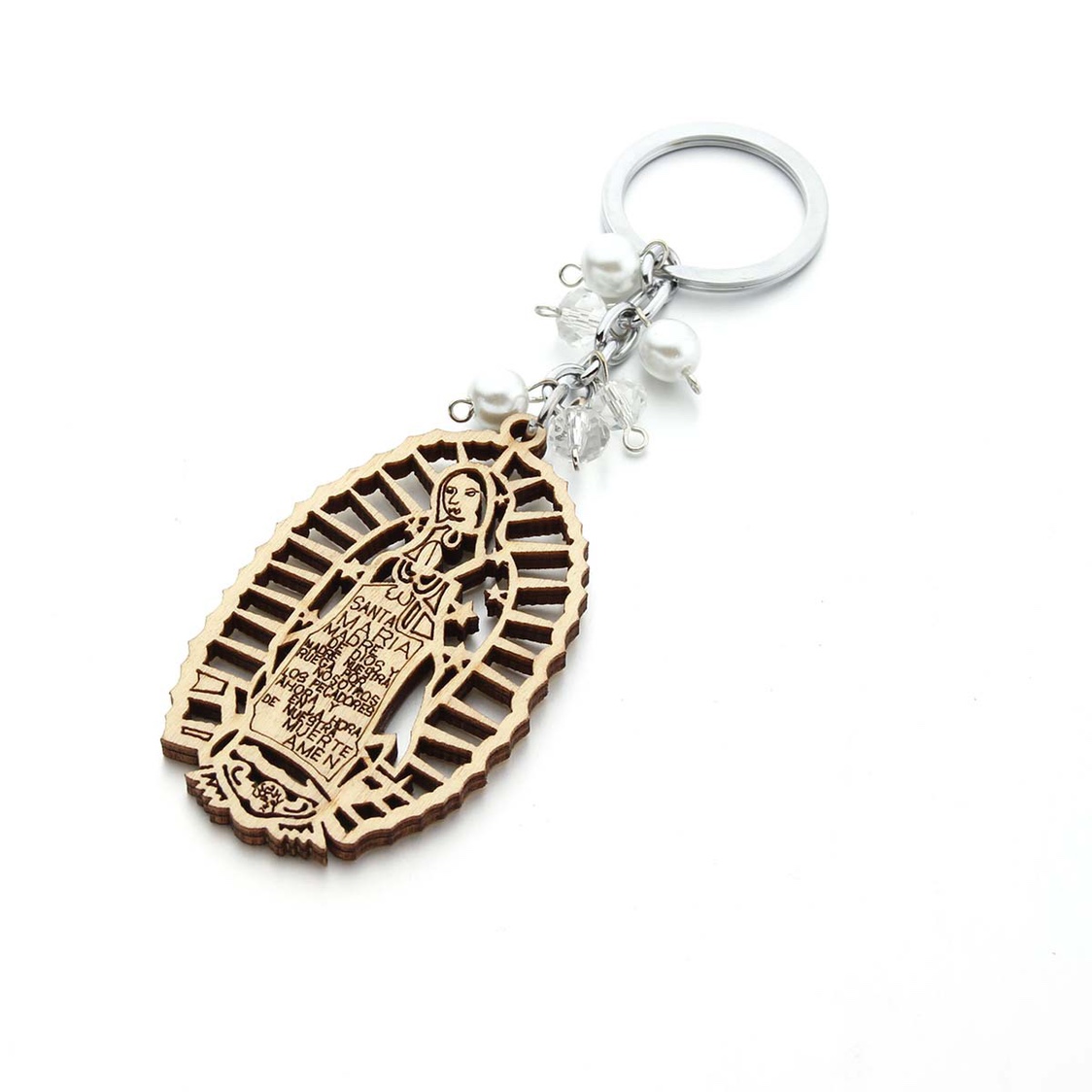 Hot Baptism Key Chain Wooden Brand Key Chain Baptism Boys And Girls Religious Key Chain