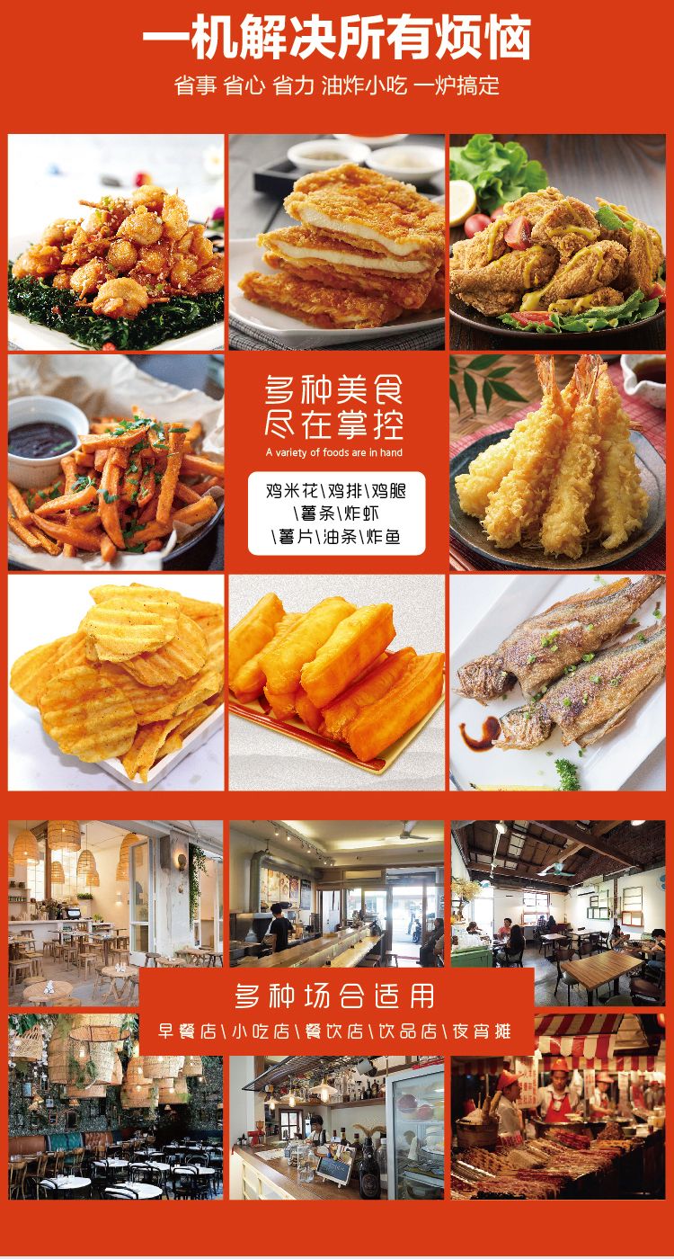 Electric mechanical version high-pressure fried chicken cooker, pressure fried chicken cooker, American pressure cooker, deep fryer pic 7